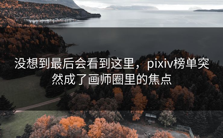 没想到最后会看到这里，pixiv榜单突然成了画师圈里的焦点-第1张图片-p站搬运工影视库 - p站助手短剧集