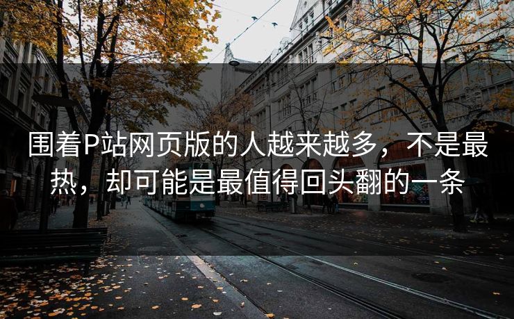 围着P站网页版的人越来越多，不是最热，却可能是最值得回头翻的一条-第1张图片-p站搬运工影视库 - p站助手短剧集