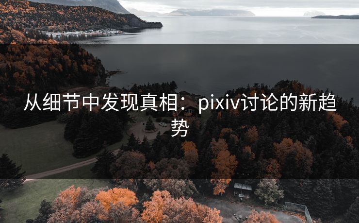 从细节中发现真相：pixiv讨论的新趋势-第1张图片-p站搬运工影视库 - p站助手短剧集