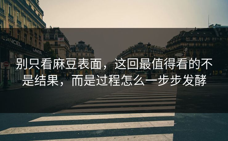 别只看麻豆表面,这回最值得看的不是结果,而是过程怎么一步步发酵-第1张图片-p站搬运工影视库 - p站助手短剧集 别只看麻豆表面,这回最值得看的不是结果,而是过程怎么一步步发酵-第1张图片-p站搬运工影视库 - p站助手短剧集
